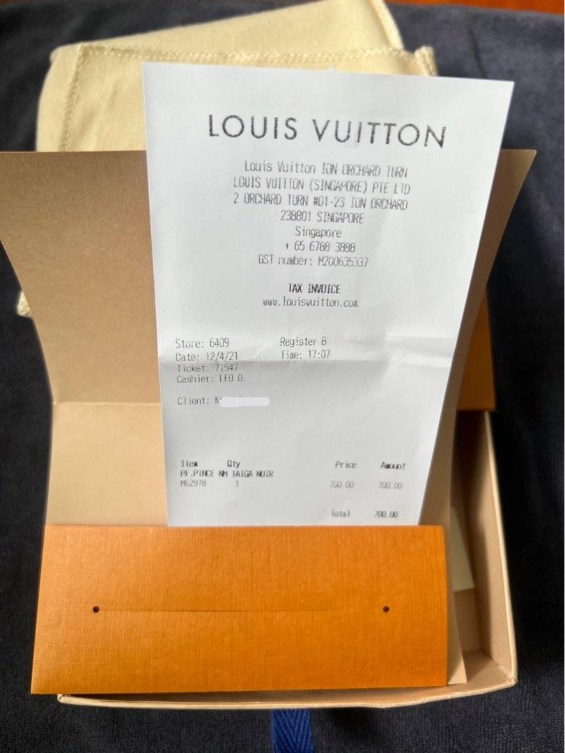 Louis Vuitton TAIGA Pince Wallet (M62978)