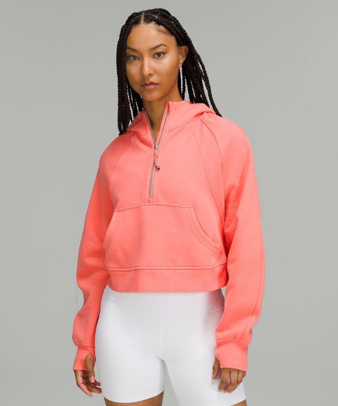 Lululemon scuba hoodie half zip (raspberry cream), Women's Fashion,  Activewear on Carousell