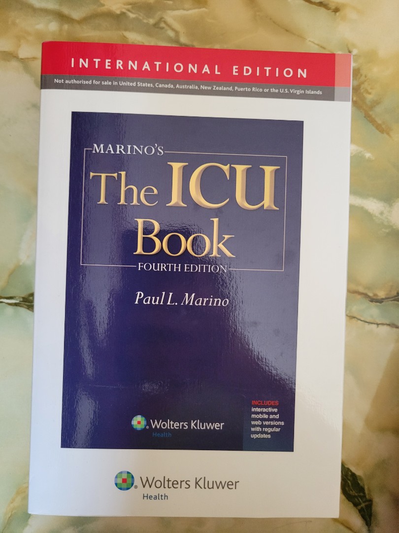 Marino's ICU Book 4th Edition, Hobbies & Toys, Books & Magazines 