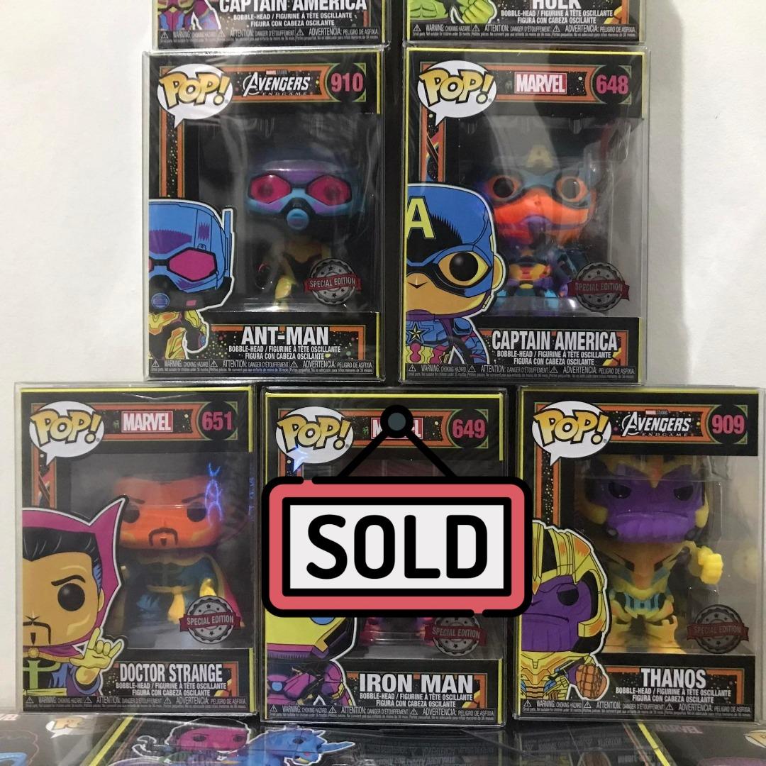 Marvel Blacklight Funko Pop Sale, Hobbies & Toys, Toys & Games on Carousell