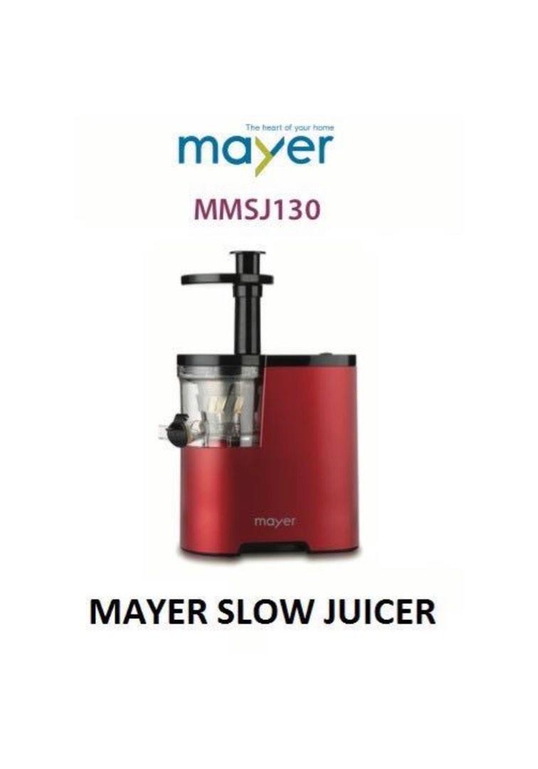Mayer Slow Juicer (MMSJ130), TV & Home Appliances, Kitchen Appliances, Juicers, Blenders