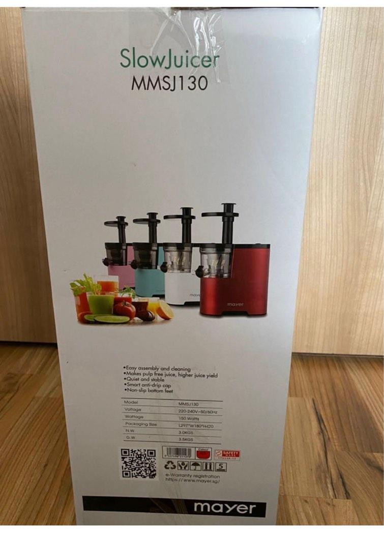 Mayer Slow Juicer (MMSJ130), TV & Home Appliances, Kitchen Appliances
