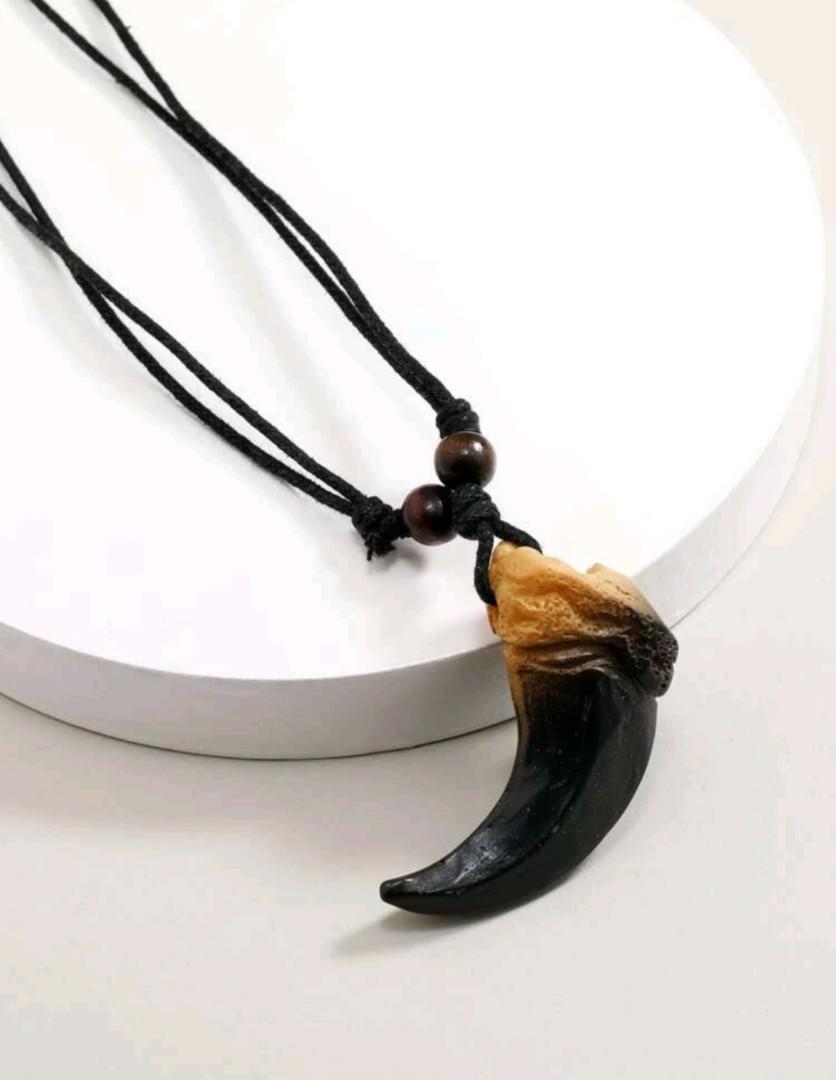 Native Assembled Realistic Bear Tooth Necklace 368-201-G6148 8UN13 - Etsy