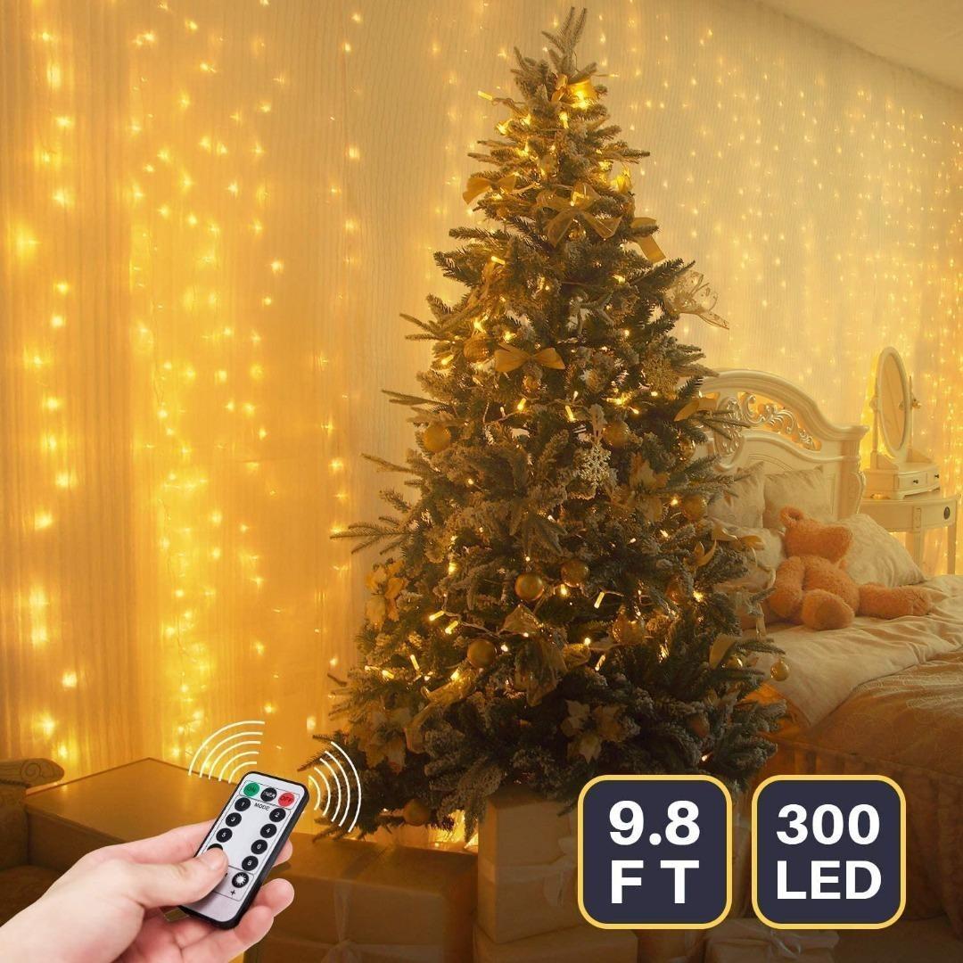 CESOF Christmas Lights, 20 Ft 40 LED Snowflake String Lights Battery  Operated Fairy Lights for Bedroom Room Party Home Xmas Decor Indoor Outdoor  Tree Decorations Warm White