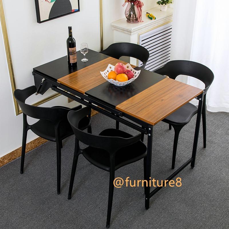Wall mounted dining sale table and chairs