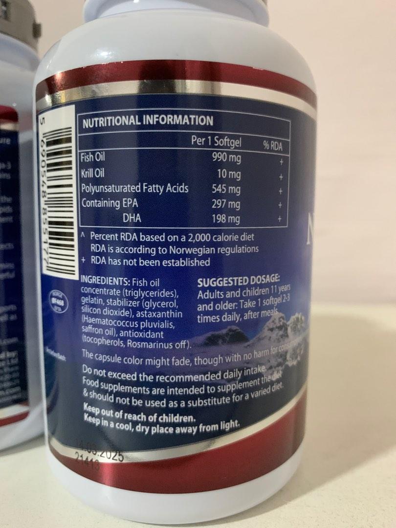 Nature’s Farm Norwegian Fish Oil Omega 3 with Krill Oil 1000mg, Health