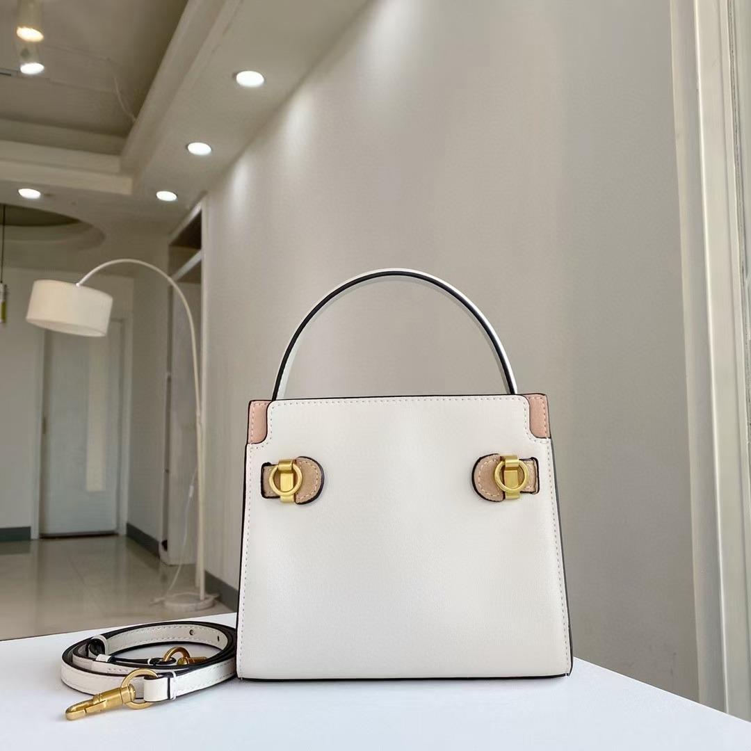 NEW290 TORY BURCH 80673 TORY BURCH LEE RADZIWILL PETITE DOUBLE BAG Mini  Cute, TB Women's Handheld One-shoulder Crossbody Bag, Small Size  19×16.5×8.5, Luxury, Bags & Wallets on Carousell