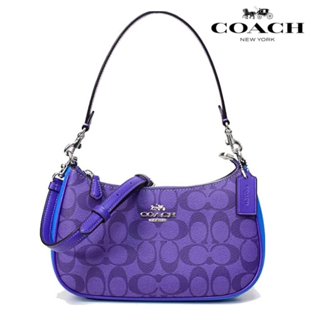 Purple coach purse and wallet deals