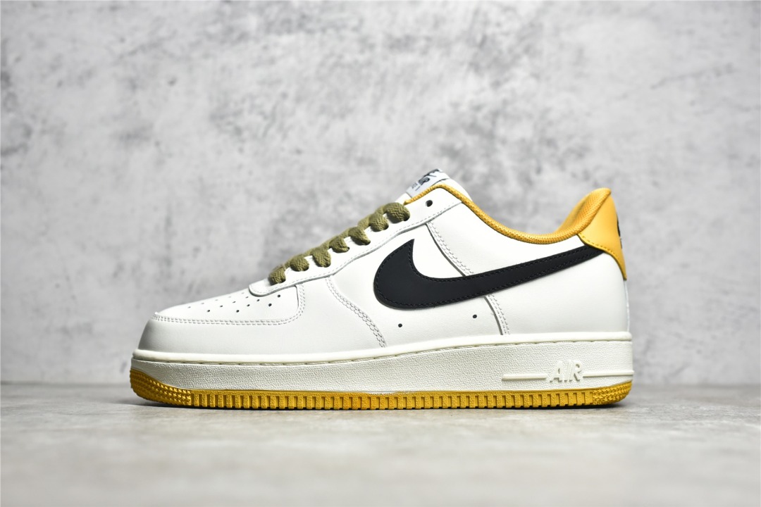 Air force on sale one white yellow