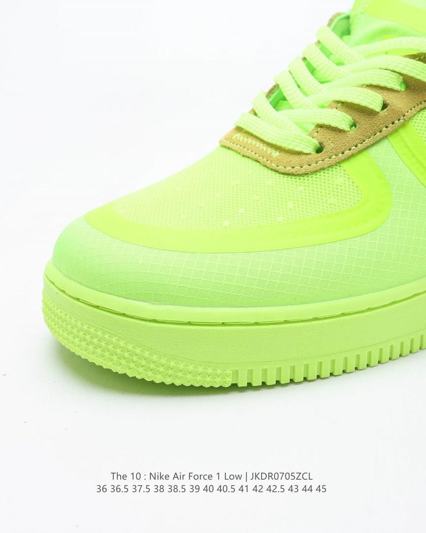 Nike air force 1 low neon yellow sales