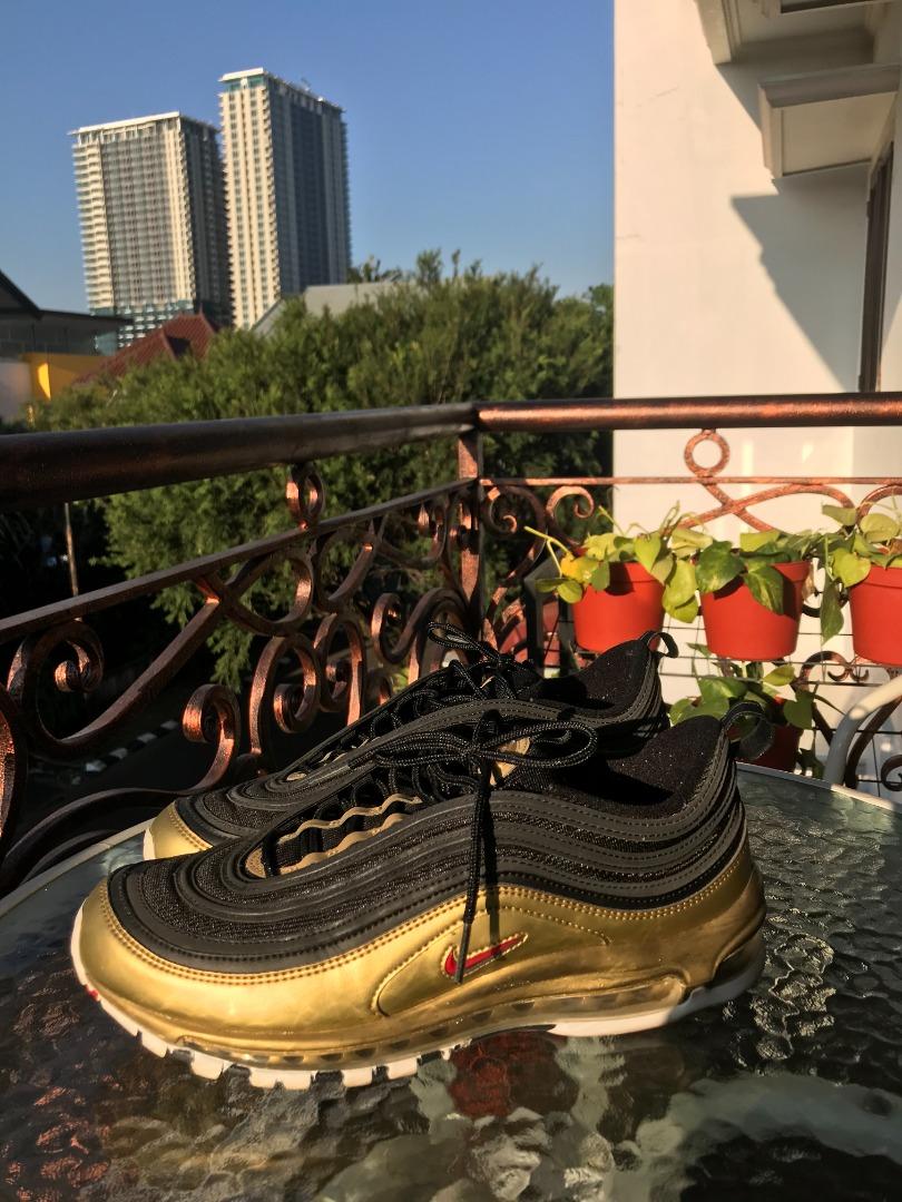 Nike 97 gold black clearance