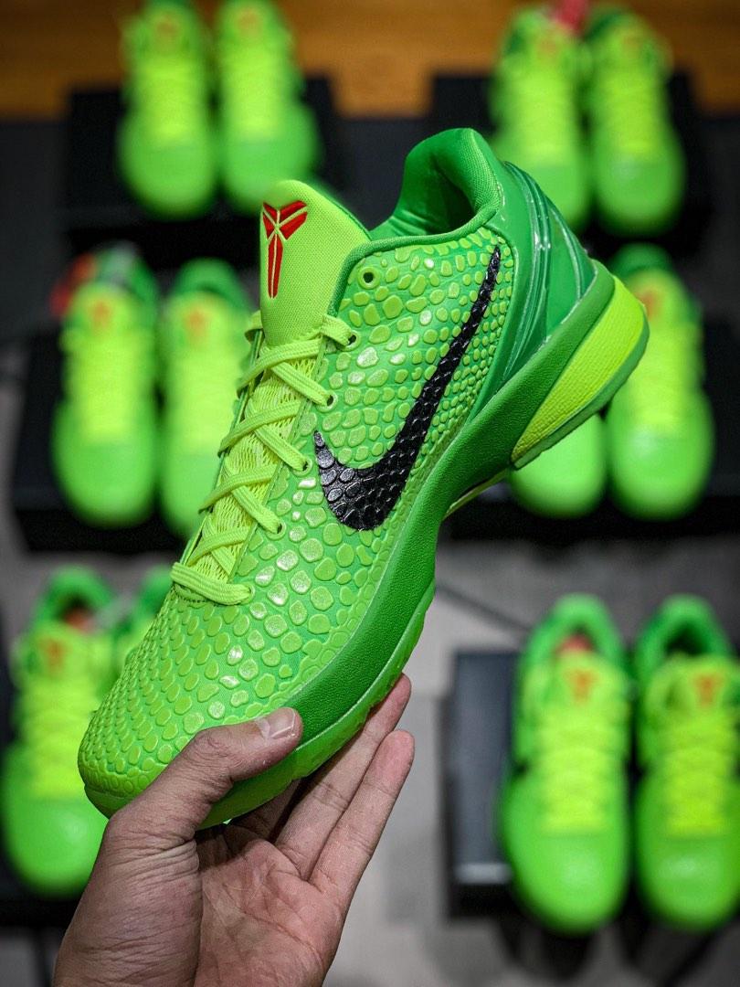 NIKE ZOOM KOBE 6 PROTRO 'GRINCH' (Basketball Shoes), Men's Fashion