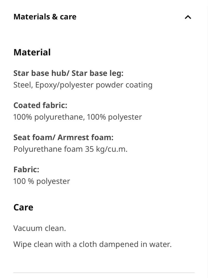 Office chair Ikea Millberget Swivel Chair, Furniture & Home Living