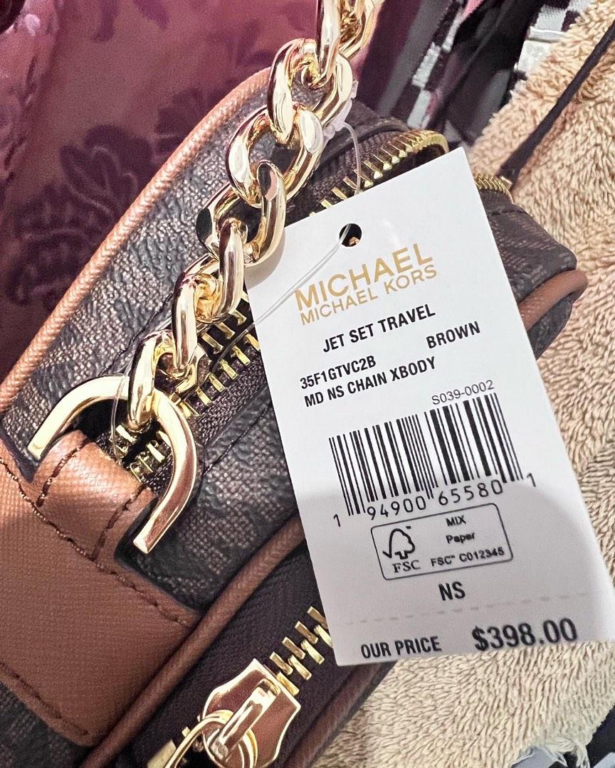 Buy Michael Kors Michael Kors MK JET SET TRAVEL MD LOGO CROSSBODY BAG PVC  Mini Women's Crossbody Bag 35F1GTVC2B BROWN 2023 Online