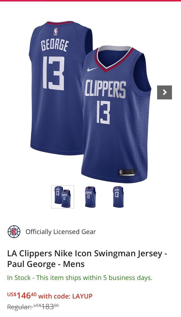 Paul george best sale clippers jersey
