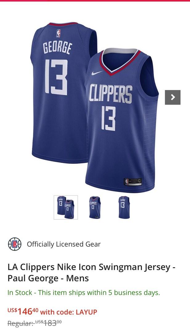 La Clippers Paul George Nike Association Edition Swingman Jersey