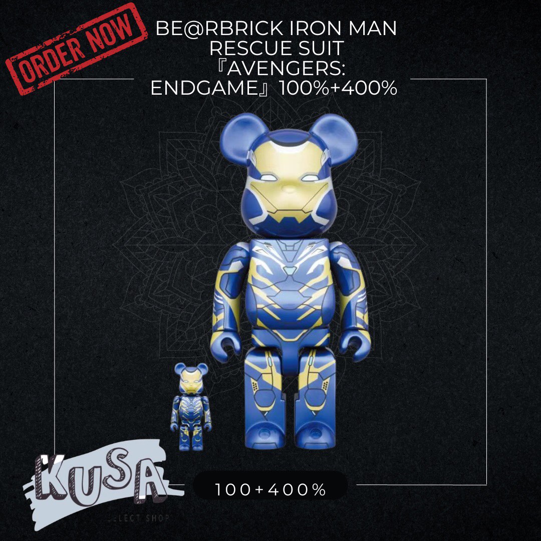 BE@RBRICK IRON MAN RESCUE SUIT 100&400%