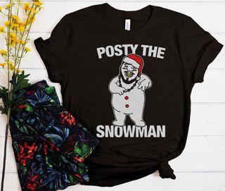 Posty The Snowman graphic T Shirt