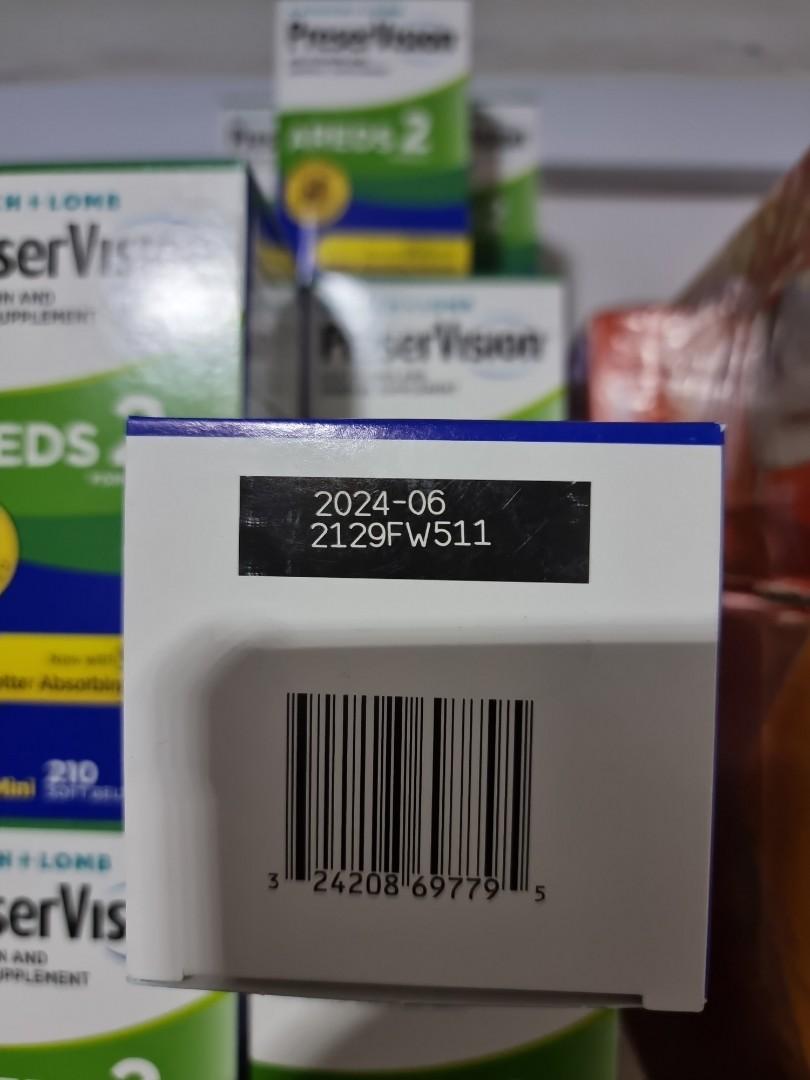 PreserVision Areds 2 , 210 softgel, Health &amp; Nutrition, Health ...