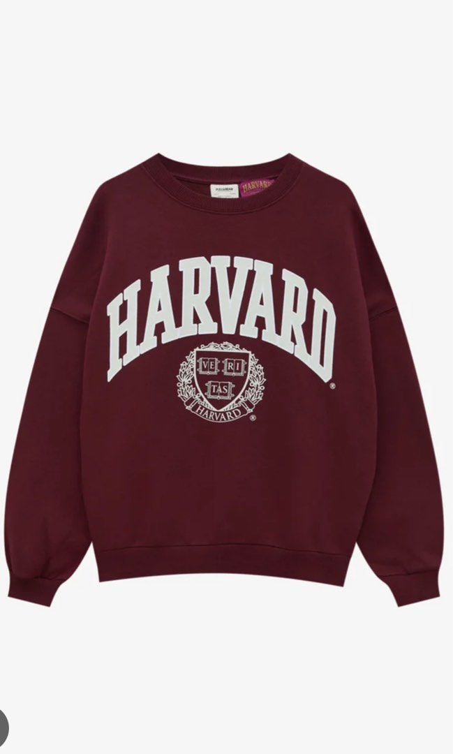 Pull and bear harvard sweatshirt sale