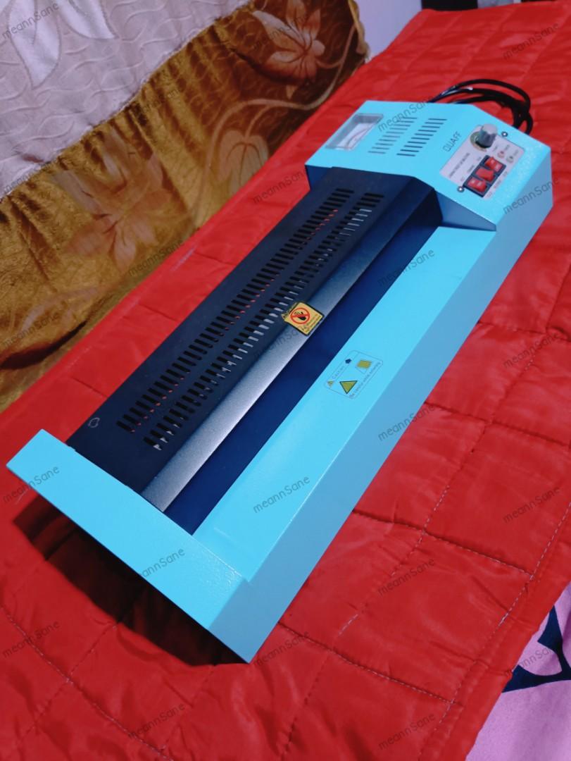 Quaff Laminating Machine + Film + Cutter + Punchers, Computers