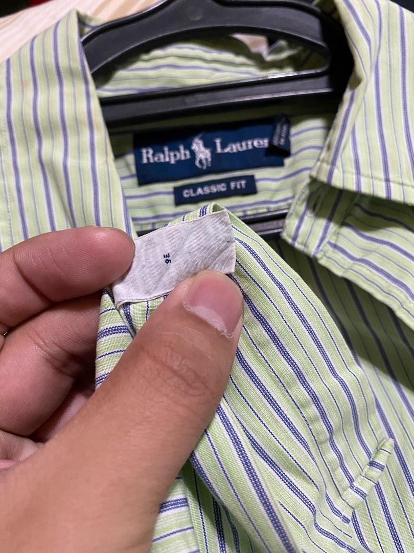 Ralph Lauren short sleeve polo (Category: Tshirts & Polo Shirts ) located in Caloocan City. Submitted by rnstabug (Listing ID 1192738781, Image 3). Description: Ralph Lauren short sleeve polo size M on tag but fits to large very good condition 9.8/10 color rate 21x30.5-32 dimensions.