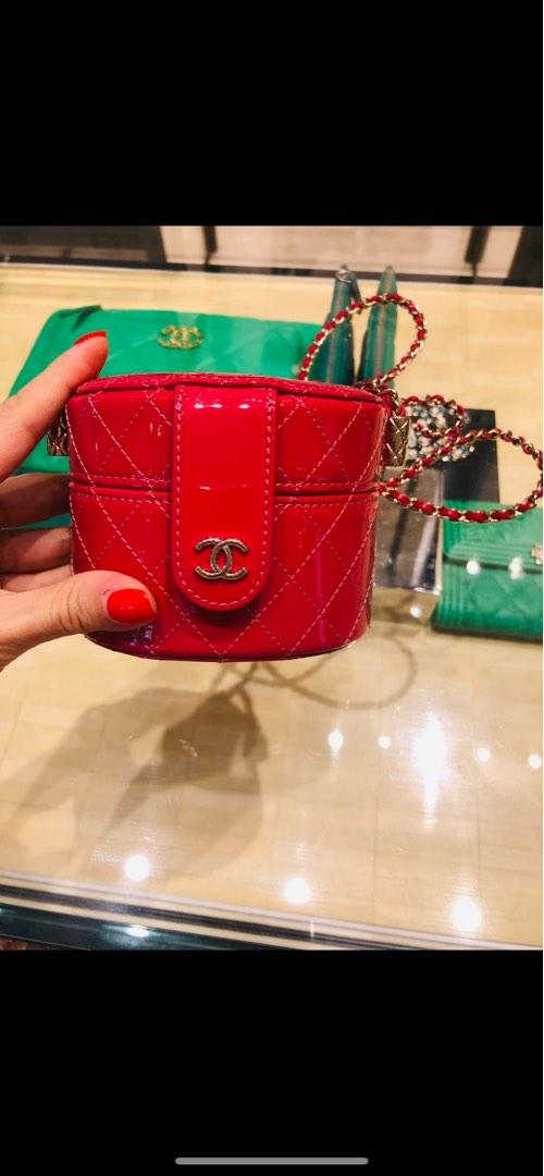 Red chanel vanity hotsell case
