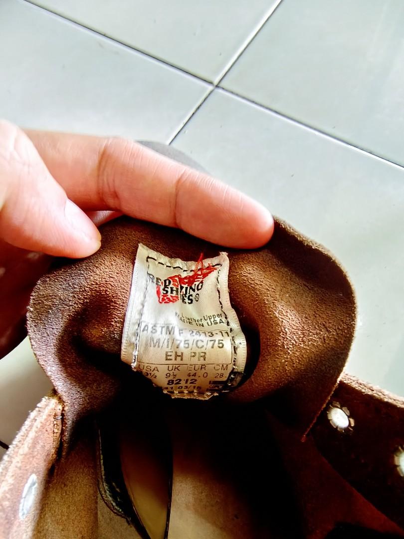 Red wings uk9.5 euro 44 Men s Fashion Footwear Boots on Carousell