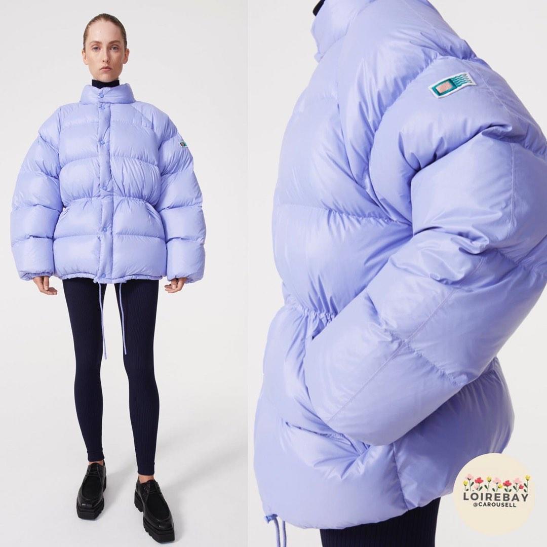 Rodebjer Maurice puffer jacket violet purple black Women s Fashion