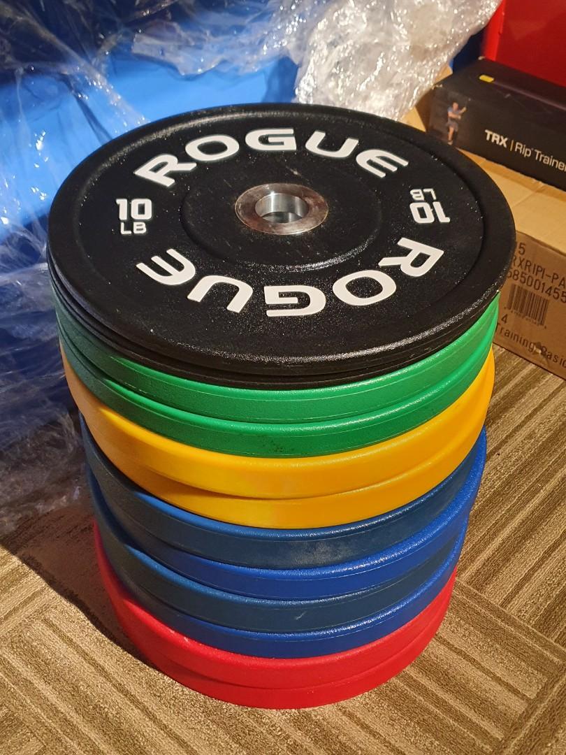 Rogue Fitness Urethane Bumper Plates, Sports Equipment, Exercise & Fitness, Weights & Dumbbells