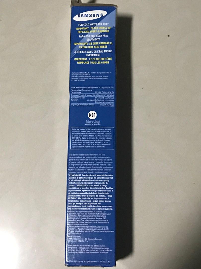 Samsung refrigerator filter DA2900012B, TV & Home Appliances, Kitchen