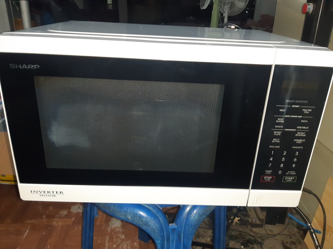 Sharp Inverter microwave oven 34L white, TV & Home Appliances, Kitchen