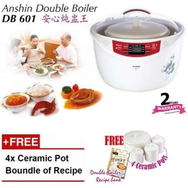 Khind DB601 Anshin Double Boiler, TV & Home Appliances, Kitchen Appliances, BBQ, Grills