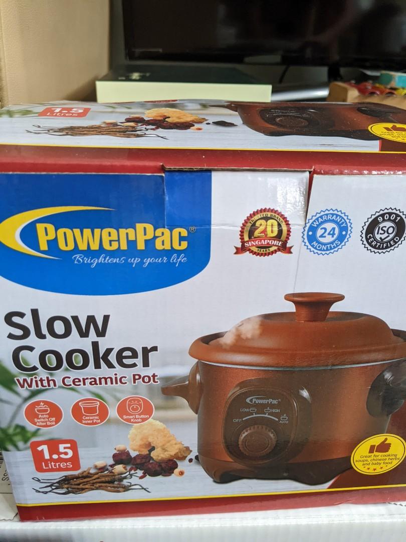 Slow cooker ceramic BN Powerpac, TV & Home Appliances, Kitchen