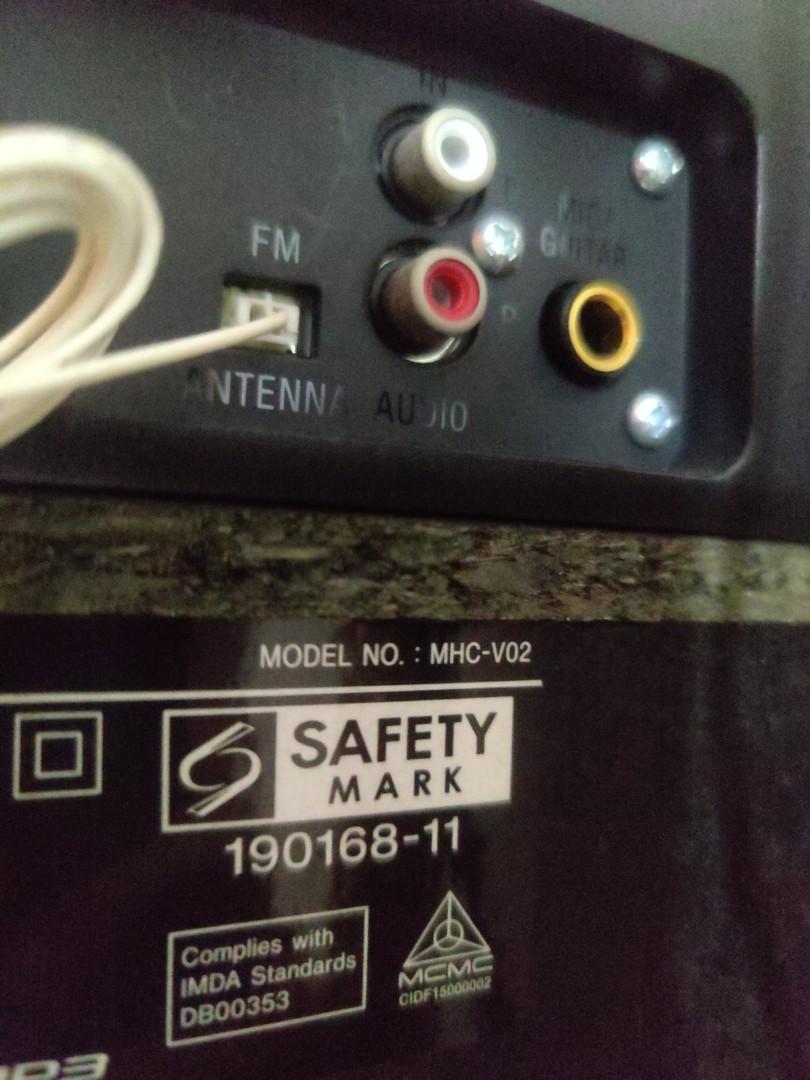 Sony Mhc-v02, Audio, Soundbars, Speakers & Amplifiers on Carousell