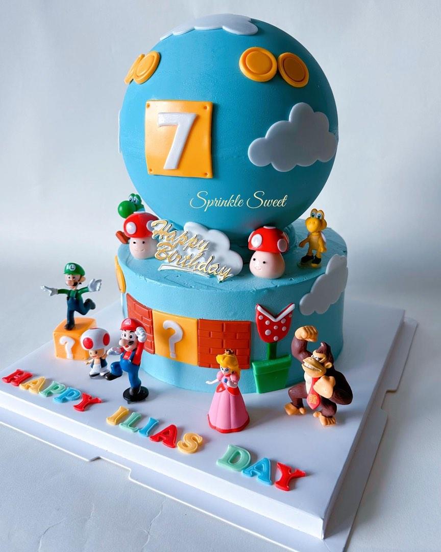 Super Mario Maker Cake Topper Edible Image Personalized Cupcakes Frost |  NineLife - United Kingdom