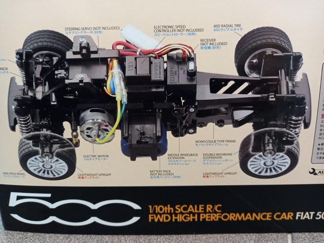 メール便可/取り寄せ タミヤ RC 1/10 フィアット500 M-03Mシャ―シー