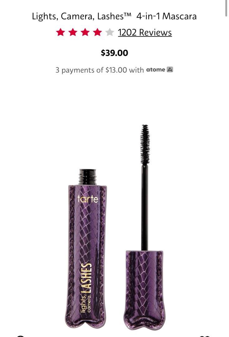 Tarte Lights Camera Lashes Lash Extending Fibers Review Shelly Lighting