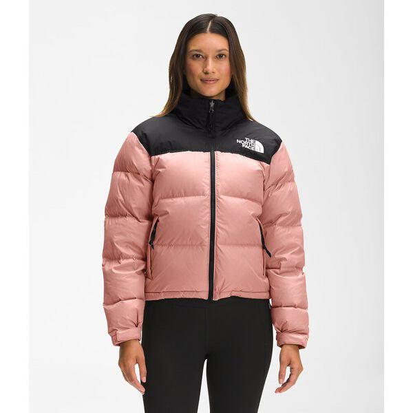 Pink nuptse jacket top