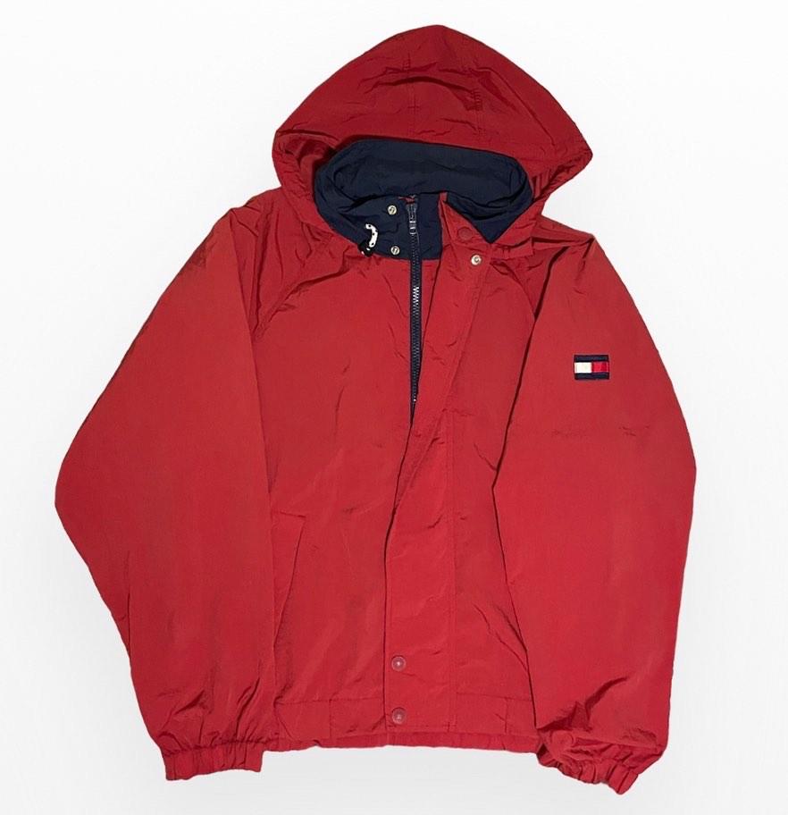Maroon tommy hot sale hilfiger jacket