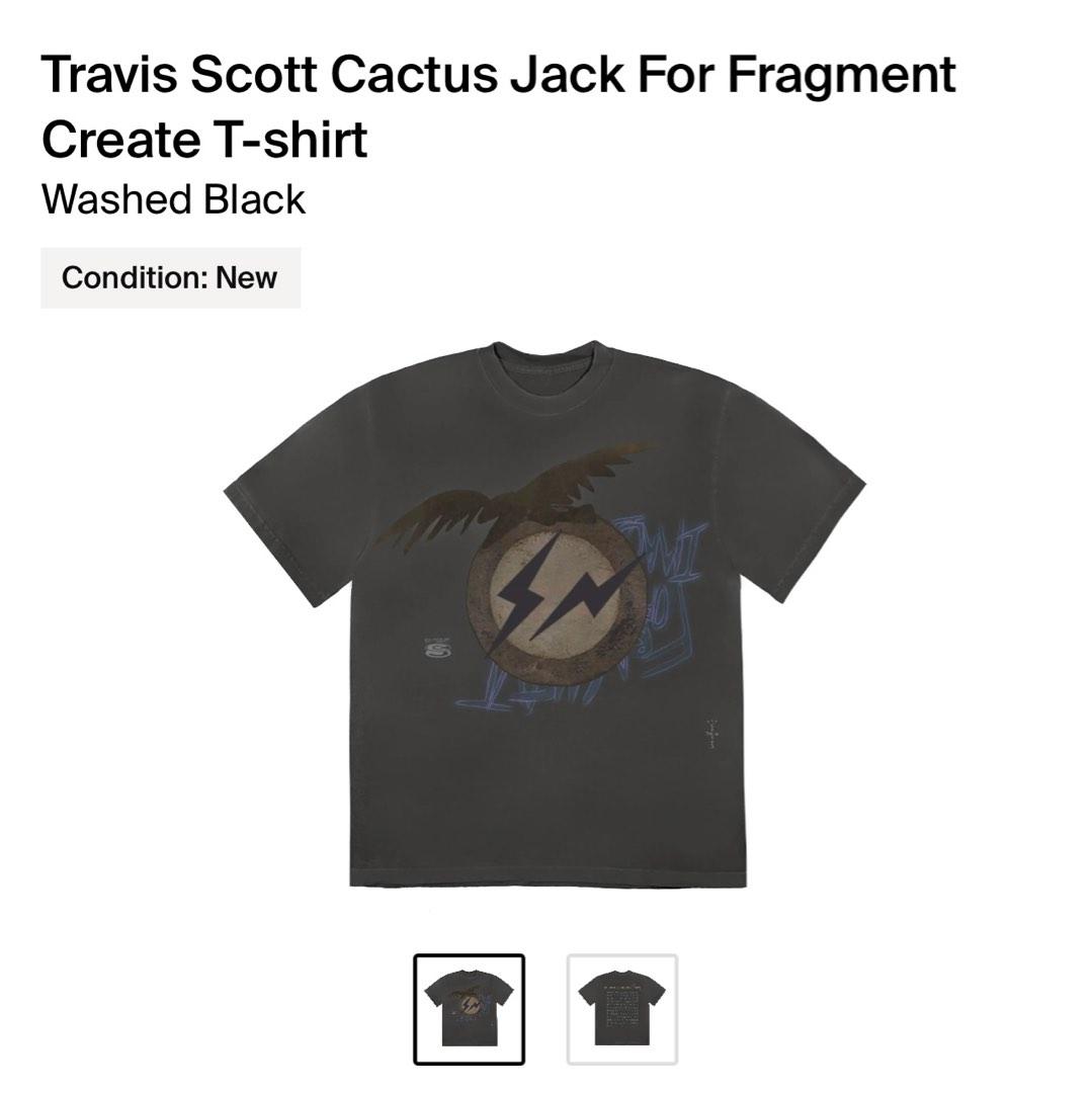 Travis Scott Cactus Jack For Fragment Create T-shirt, Men's