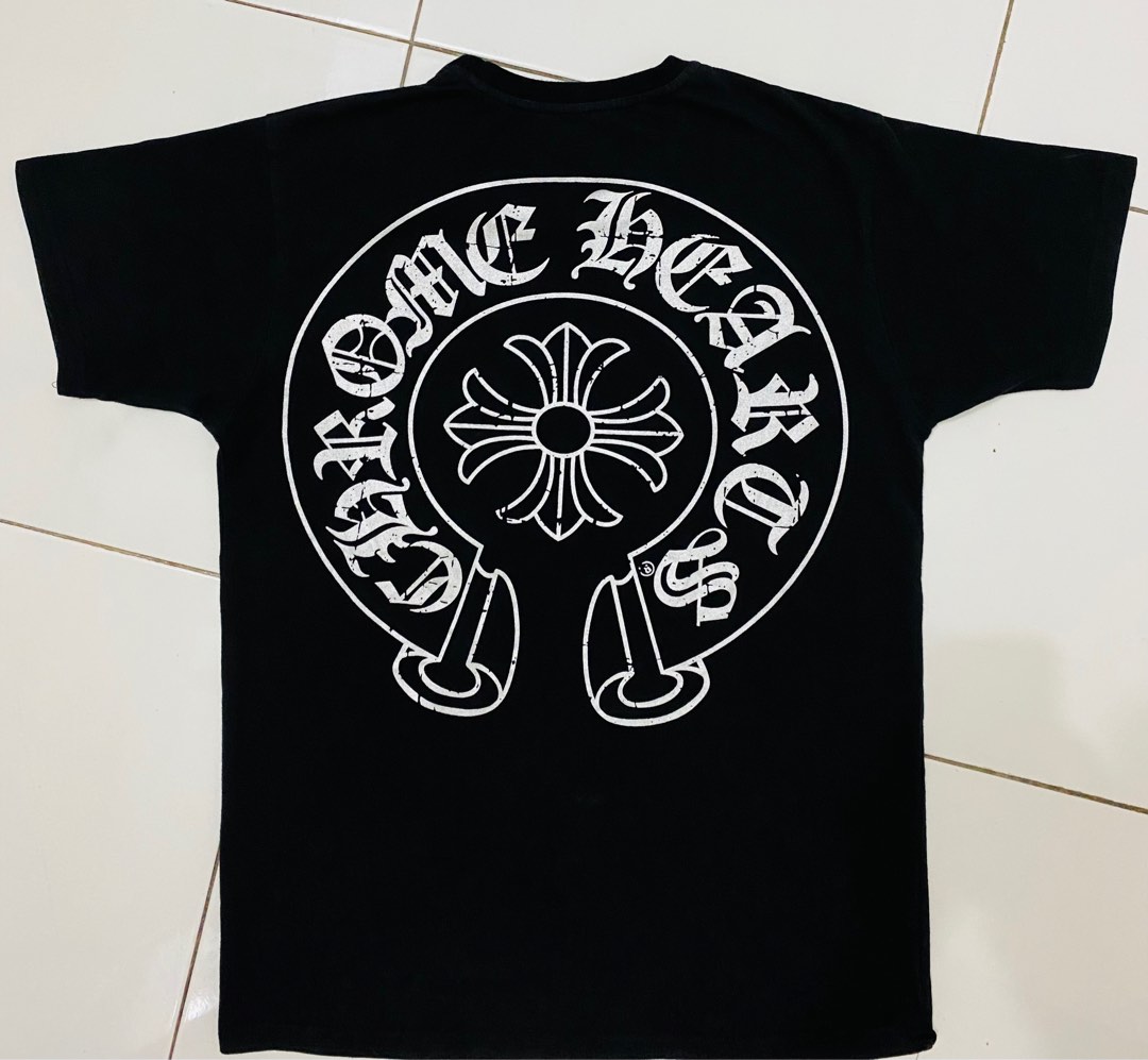 TSHIRT CHROME HEARTS/ORIGINAL, Fesyen Pria, Pakaian , Atasan di Carousell