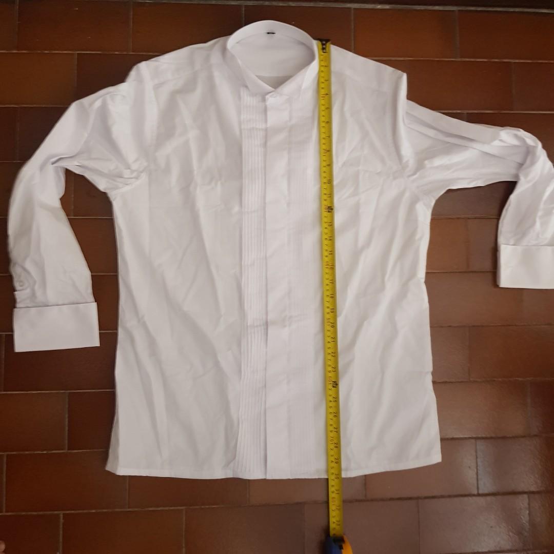 Tuxedo white shirt, Men's Fashion, Tops & Sets, Formal Shirts on Carousell