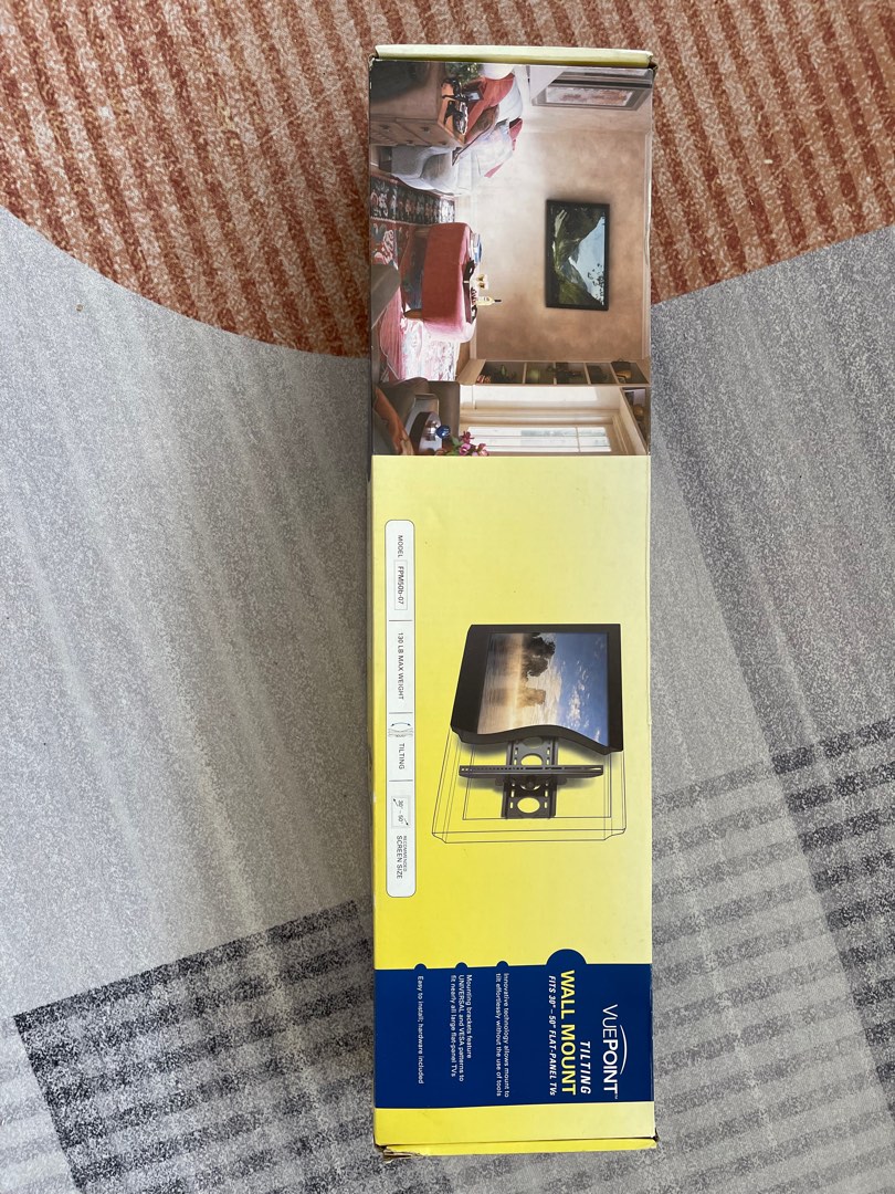 TV Tilting Wall Mount Sanus VuePoint Tilting Wall Bracket FPM50B, TV