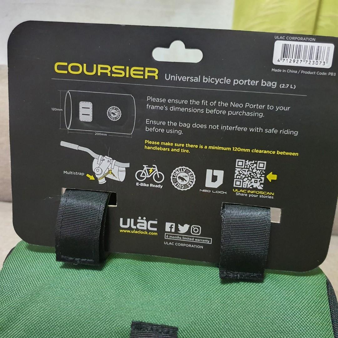  ULAC COURSIER 2.7L Neo Porter Bike Feed Bag for
