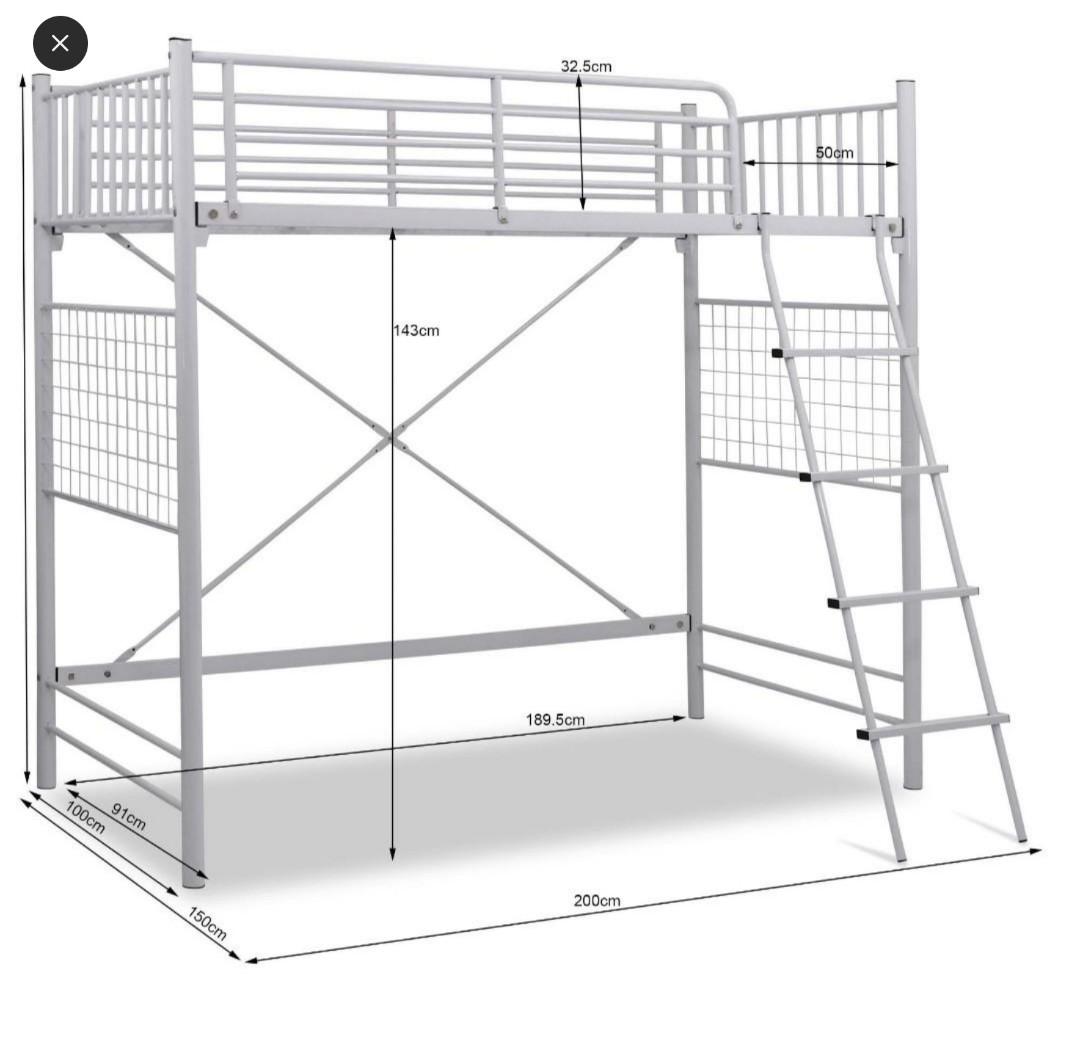 Used Loft bed, Furniture & Home Living, Furniture, Bed Frames