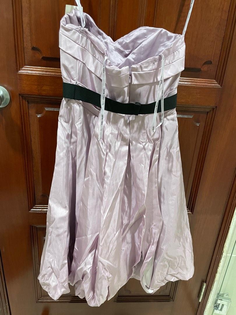 Vera Wang Purple Strapless Dress Brand New
