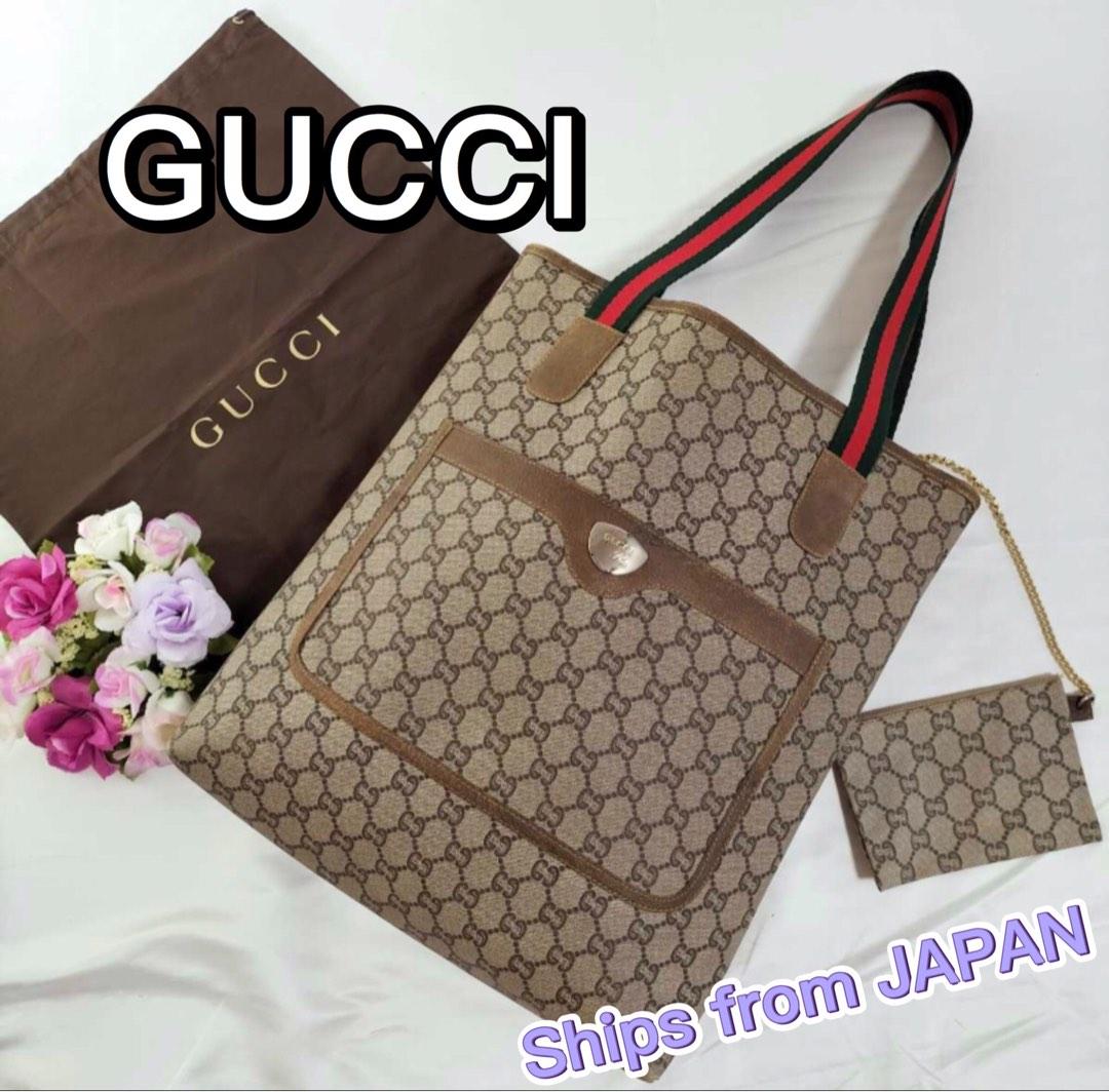 Authentic- Gucci Monogram Vintage Tote Bag, Women's Fashion, Bags &  Wallets, Shoulder Bags on Carousell