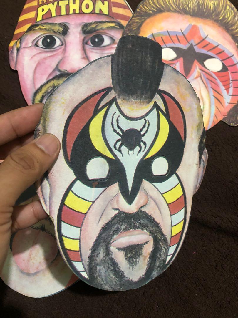 Vintage local made paper masks from the 90s, Hobbies & Toys