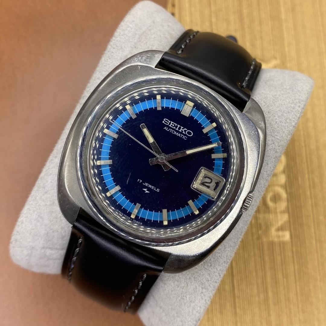 Vintage Seiko 7005-7089 Blue Rally Date Wristwatch, Men's Fashion, Watches  & Accessories, Watches on Carousell